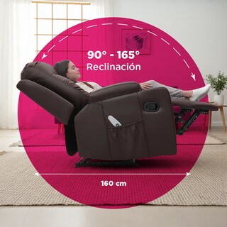 Foto 5 | Foto 5 | Sillón Tauber Elevador Reclinable Con Masaje Cafe