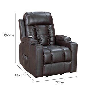 Foto 7 | Foto 7 | Sillón Tauber Elevador Reclinable Con Masaje Cafe