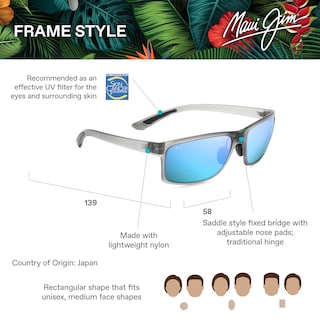 Foto 6 | Foto 6 | Gafas De Sol Maui Jim Pokowai Arch Polarized Pure Collection - Venta Internacional.