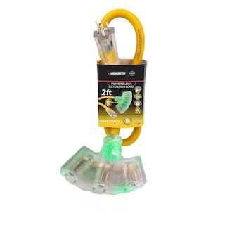 Foto 1 | Foto 1 | Cable De Extensión Monster Just Power It Up Outdoor 60 Cm Amarillo - Venta Internacional.