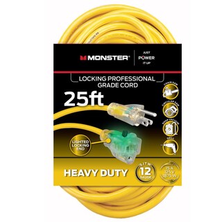Foto 1 | Foto 1 | Cable De Extensión Monster Just Power It Up Outdoor De 7 6 M Color Amarillo - Venta Internacional.