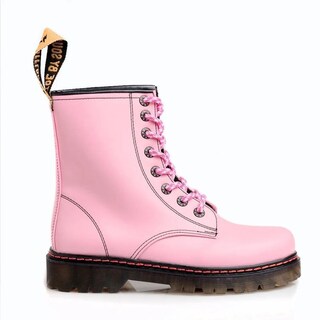 Foto 1 | Foto 1 | Botas Offlander Tipo Militar Piel Napa Rosa Pastel