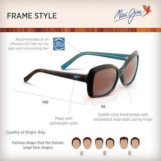 Foto 6 | Foto 6 | Gafas De Sol Maui Jim Orchid Polarized Tortoise Para Mujer - Venta Internacional.