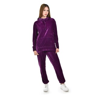 Foto 1 | Foto 1 | Pants De Terciopelo 2 Pzas Roman Fashion /juvenil 60174 (morado) Violeta Oscuro