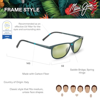 Foto 6 | Foto 6 | Gafas De Sol Maui Jim Lele Kawa Poligonales Rectangulares Medianas - Venta Internacional.