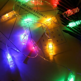 Foto 4 | Foto 4 | Tira De Luces Led Rgb Con Pinzas Para Fotos De 5 Metros
