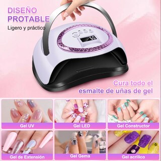 Foto 4 | Foto 4 | Lámpara De Uñas Led Secador De Uñas Máquina Con 4 Ajustes De Temporizador Y Pantalla Lcd Con Sensor Automático Lámpara De Gel
