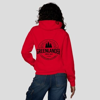 Foto 4 | Foto 4 | Sudadera Greenlander Con Gorro Hoodie Casual Para Mujer Rojo