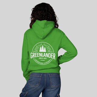 Foto 3 | Foto 3 | Sudadera Greenlander Con Gorro Hoodie Casual Para Mujer Verde