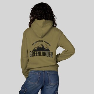 Foto 3 | Foto 3 | Sudadera Greenlander Con Gorro Hoodie Casual Para Mujer Verde Oscuro