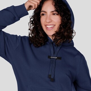 Foto 2 | Foto 2 | Sudadera Greenlander Con Gorro Hoodie Casual Para Mujer Azul Marino