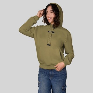 Foto 4 | Foto 4 | Sudadera Greenlander Con Gorro Hoodie Casual Para Mujer Verde Oscuro