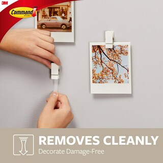 Foto 5 | Foto 5 | Paquete De 8 Clips Command Spring Color Blanco Con 12 Tiras Adhesivas - Venta Internacional.