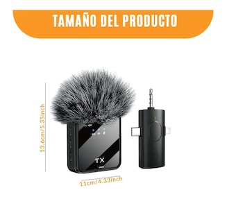 Foto 4 | Foto 4 | ''micrófono Inalámbrico Lavalier 3en1 Iphone Cámara Y Android Negro ''