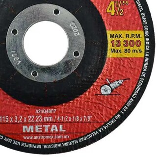 Foto 3 | Foto 3 | Pack 25 Disco Abrasivo Corte Metal 4-1/2'' Austromex