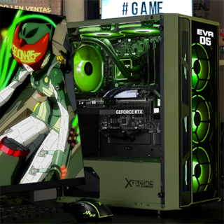Foto 8 | Foto 8 | Gabinete Xtreme Pc Gaming Evangelion 05 Comic Edition Media Torre 4 Fan Argb Verde Militar Cxtev5krdg