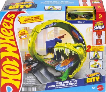 Foto 2 | Foto 2 | Hw City Pista De Juguete Ataque De Serpiente Jbm63