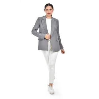 Foto 5 | Foto 5 | Blazer Clásico Con Bolsillos Roman Fashion /juvenil 3260 (gris) Gris