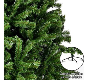 Foto 3 | Foto 3 | ''árbol Pino Navidad Belug Artificial Base Metal 1.6 Mts 450 Ramas Color Verde Oscuro ''