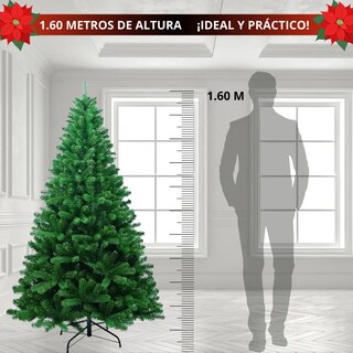 Foto 5 | Foto 5 | ''árbol Pino Navidad Belug Artificial Base Metal 1.6 Mts 450 Ramas Color Verde Oscuro ''