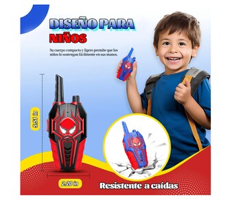 Foto 3 | Foto 3 | Spider Walkie Talkie Niños Radio Juguete 1000ft