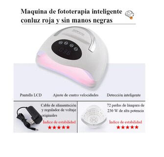 Foto 3 | Foto 3 | Lámpara De Uñas 320w/72led Secadora Uñas Lámpara Uv Uñas Pro