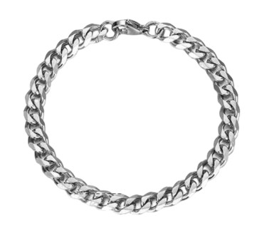 Foto 1 | Foto 1 | Joyería Xtellar - Pulsera Esclava Unisex Eslabón Cubano De Acero Inoxidable Plata .9 Cm