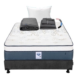 Foto 1 | Foto 1 | Colchón Spring Air Cantabria Queen Size + Box Dicasa + Almohada Royal + Protector De Colchón Lux + Juego De Sábanas Royal