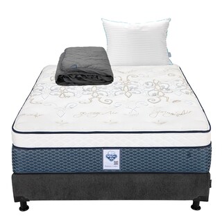 Foto 1 | Foto 1 | Colchón Spring Air Cantabria Queen Size + Box Dicasa + Almohada Royal + Protector De Colchón Lux