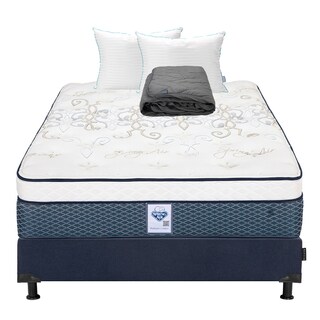 Foto 1 | Foto 1 | Colchón Spring Air Cantabria Queen Size + Box Dicasa + Almohada Royal Twin + Protector De Colchón Lux