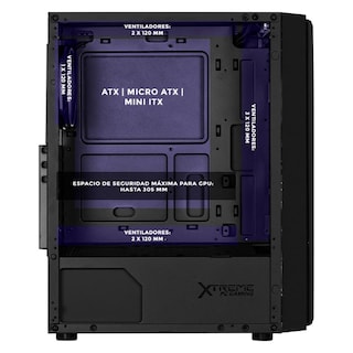 Foto 3 | Foto 3 | Gabinete Xtreme Pc Gaming Evangelion 00 Comic Edition Media Torre 4 Fan Argb Negro Cxtev0bk