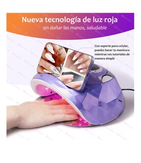 Foto 3 | Foto 3 | Lámpara De Uñas 268w 70 Led Secadora Uñas Uv