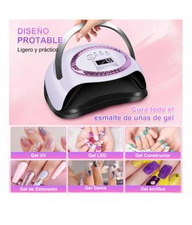 Foto 4 | Foto 4 | Máquina Con 4 Ajustes De Temporizador Y Pantalla Lcd Con Sensor Automático Lámpara De Gel Maquina Para Uñas Uv