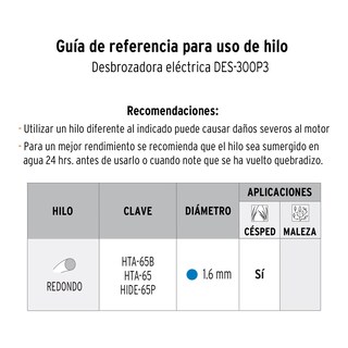 Foto 3 | Foto 3 | Desbrozadora Eléctrica 300 W Mango ''d'' 9'' Corte Pretul Des-300p3