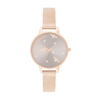 Reloj Para Mujer Olivia Burton Pearly Queen Ob16pq04 Dorado Rosa