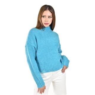 Foto 4 | Foto 4 | Sueter De Cuello Alto Roman Fashion /juvenil 12698 (azul Claro) Azul