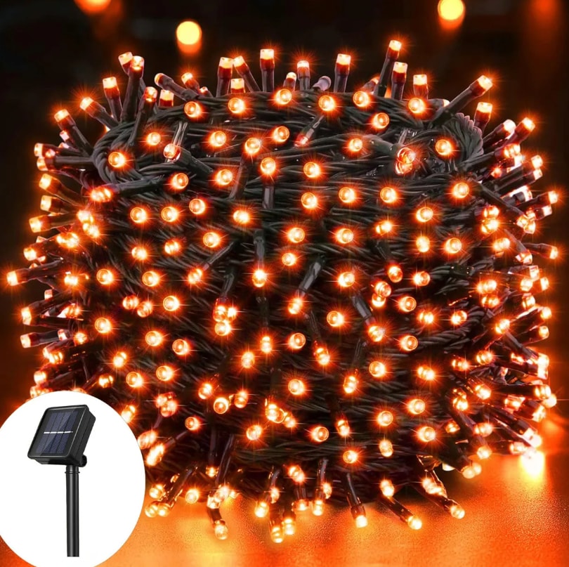 Guirnaldas De Luces Halloween Led Solares Exterior 50m 400 Focos Led