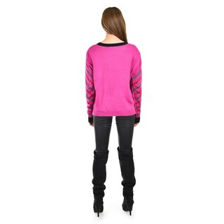 Foto 3 | Foto 3 | Sueter Navideño Divertido Roman Fashion /juvenil  Abw030 (fiusha) Fucsia
