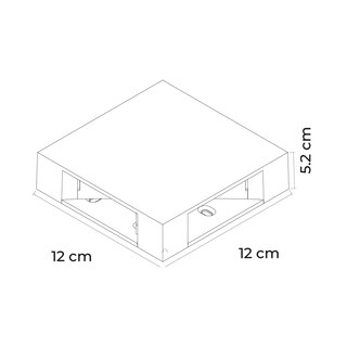 Foto 4 | Foto 4 | Ipsa Luminaria Arbotante Decorativa Para Muro 4 Luces Led 4 Watts Color Negro