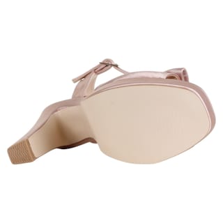 Foto 4 | Foto 4 | Sandalia Con Tacón Exterior Textil Color Beige Para Mujer De Rbcollection