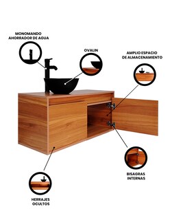 Foto 6 | Foto 6 | Gabinete Para Baño Provezal Con Ovalin Y Monomando