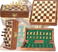 Juego De Ajedrez Chessbazar Con Bolsillo Magnético De Viaje Staunton 7 X 7 Cm - Venta Internacional.