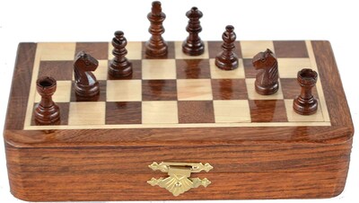 Foto 7 | Foto 7 | Juego De Ajedrez Chessbazar Con Bolsillo Magnético De Viaje Staunton 7 X 7 Cm - Venta Internacional.