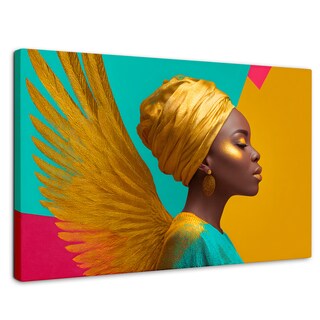 Foto 1 | Foto 1 | Cuadro Decorativo Canvas Mujer Africana Reina Sol 90x60