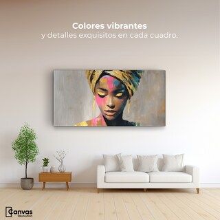 Foto 2 | Foto 2 | Cuadro Decorativo Canvas Mujer Africana Mirada 120x60