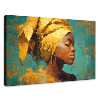 Foto 1 | Foto 1 | Cuadro Decorativo Canvas Mujer Africana Luz De Fuego 90x60