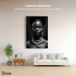 Foto 2 | Foto 2 | Cuadro Decorativo Mujer Africana Canvas Jaguar 60x90