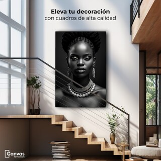 Foto 3 | Foto 3 | Cuadro Decorativo Mujer Africana Canvas Jaguar 60x90