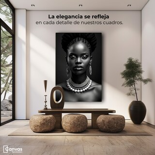 Foto 4 | Foto 4 | Cuadro Decorativo Mujer Africana Canvas Jaguar 60x90