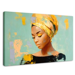 Foto 1 | Foto 1 | Cuadro Decorativo Canvas Mujer Africana Luz De Ébano 90x60